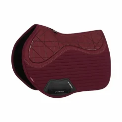Outlet LeMieux - Tapis de selle Square Soft Shell Anti Glisse EuroJump Bordeaux