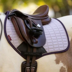 LeMieux - Tapis de selle Square en suédine lilac Violet Online