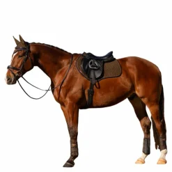 Hot LeMieux - Tapis de selle Square en suédine Alpine kaki/ marron Vert