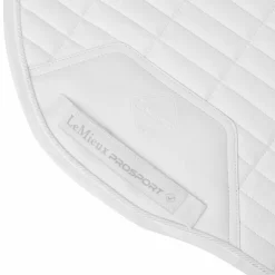LeMieux - Tapis de selle Square EuroJump Suede Blanc Outlet