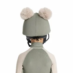 Outlet LeMieux - Toque de casque doubles pompons amovibles enfant Mini rosemary Vert