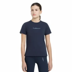 Discount LeMieux - T-shirt enfant Classique Junior Young Rider Marine