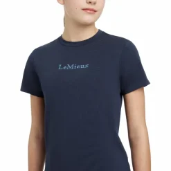 Discount LeMieux - T-shirt enfant Classique Junior Young Rider Marine