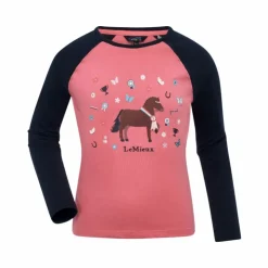 New LeMieux - T-shirt manches longues enfant Chancer Mini Jamie cranberry Rose