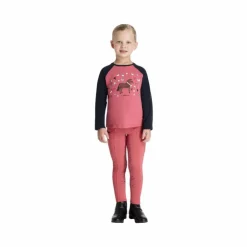 New LeMieux - T-shirt manches longues enfant Chancer Mini Jamie cranberry Rose