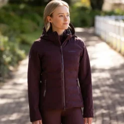 LeMieux - Veste femme hybride imperméable Brooke damson Bordeaux Online