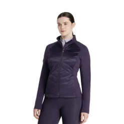 LeMieux - Veste matelassée zip intégral femme Dynamique juniper Violet Sale