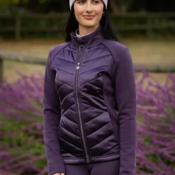 LeMieux - Veste matelassée zip intégral femme Dynamique juniper Violet Sale