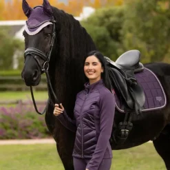 LeMieux - Veste matelassée zip intégral femme Dynamique juniper Violet Sale