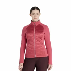 Hot LeMieux - Veste matelassée zip intégral femme Dynamique cranberry Rose