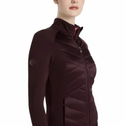 Sale LeMieux - Veste matelassée zip intégral femme Dynamique damson Bordeaux