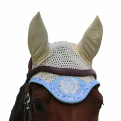 Les poneys de Zoé - Bonnet pour chevaux Ponylove ciel et beige Bleu Outlet