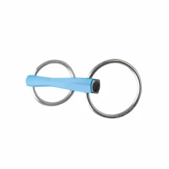 Metalab - Mors Flexi droit deux anneaux Bleu Hot