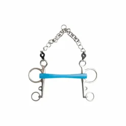 Hot Metalab - Mors Pelham Flexi droit branches longues bleu