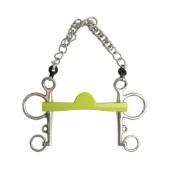 Metalab - Mors pelham Flexi Soft droit demi-lune branches longues vert Sale
