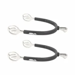 Metalab - Éperons "SS" bouts ronds Noir