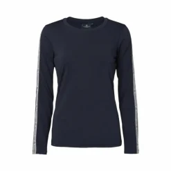 New Mountain Horse - T-shirt manches longues femme Active Stripe Marine