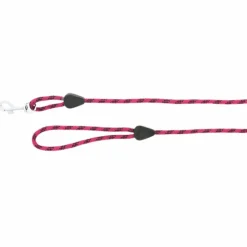 New Norton - Longe corde avec poignée framboise/ noir Rose