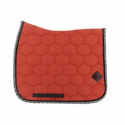 Oxxer - Tapis de dressage Monogramme terracotta Rouge Hot