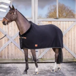 Paddock Sports - Couverture polaire Diagonal Noir Discount