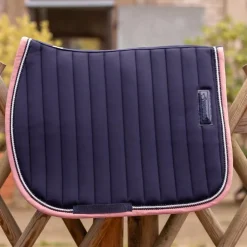 Paddock Sports - Tapis de selle Verticali /rose Marine Sale