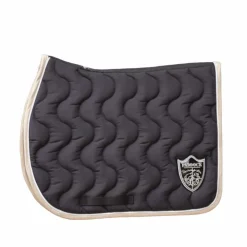 New Paddock Sports - Tapis de selle origine écusson Noir