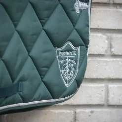 Paddock Sports - Tapis de dressage prems écusson Vert Clearance