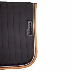 Paddock Sports - Tapis de selle Verticali / camel Noir Best