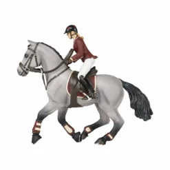 Papo - Cheval de concours et sa cavalière Gris Clearance