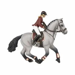 Papo - Cheval de concours et sa cavalière Gris Clearance