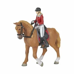 Discount Papo - Cheval de promenade et sa cavalière Marron