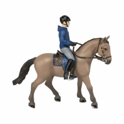 Papo - Cheval de promenade et son cavalier Beige Hot