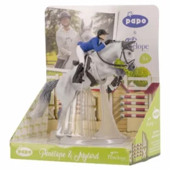 Papo - Figurine Pénélope et Mylord Gris Clearance