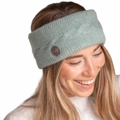 Pénélope - Bandeau tricoté femme Mel sauge Vert Online