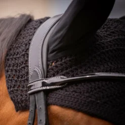 Pénélope - Bonnet pour chevaux coton Noir