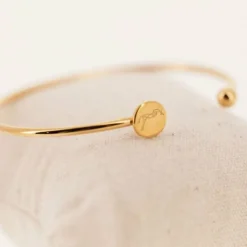 Pénélope - Bracelet Jonc Doré