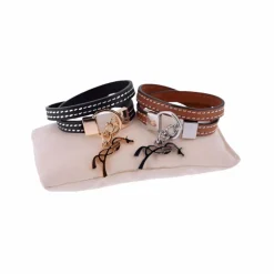 Pénélope - Bracelet Signature cognac Marron