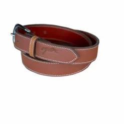 Pénélope - Ceinture femme Initial cognac Marron Discount