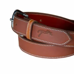 Pénélope - Ceinture femme Initial cognac Marron Discount