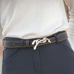 Sale Pénélope - Ceinture femme Signature / or Noir