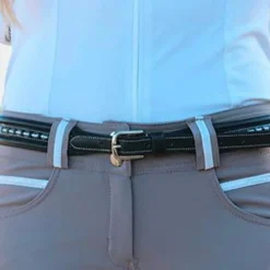 Pénélope - Ceinture Point sellier noir Outlet