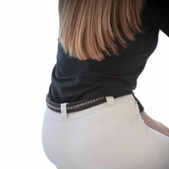 Pénélope - Ceinture Point sellier havane Discount