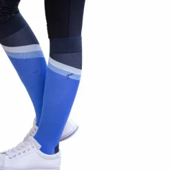 Pénélope - Chaussettes d'équitation Fun et blanc (x2) Bleu