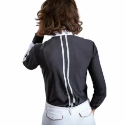 Pénélope - Chemise manches longues femme Showshirt Noir