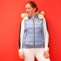 New Pénélope - Doudoune sans manches femme Roger artic Bleu