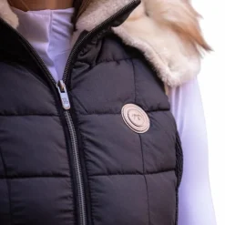 Online Pénélope - Doudoune sans manches femme Newroge Noir