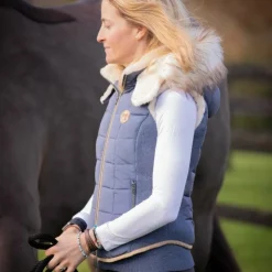 Online Pénélope - Doudoune sans manches femme NewRoge bering sea Bleu