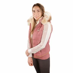 Pénélope - Doudoune sans manches Newroge femme vieux Rose Sale