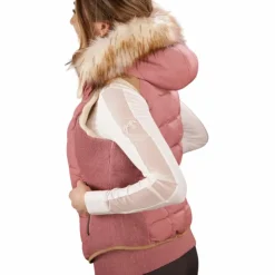 Pénélope - Doudoune sans manches Newroge femme vieux Rose Sale