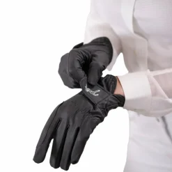Pénélope - Gants d'équitation Prisma Strass Noir Clearance